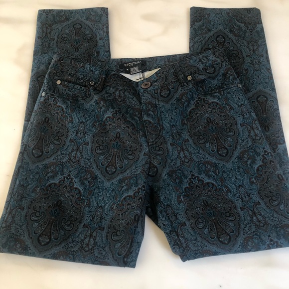 Ecetera Paisley 5 Pocket Pant size 4 - Picture 3 of 8